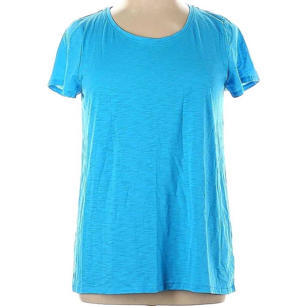 Lilly Pulitzer Etta Scoop Neck Top Seabreeze Blue XL
